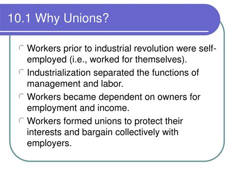 Ppt Chapter 10 Labor Unions Powerpoint Presentation Free Download