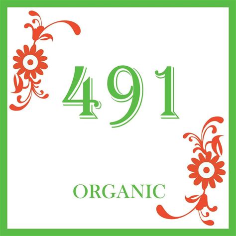 Leaf Organic Design With Number 491 28077245 Vector Art At Vecteezy