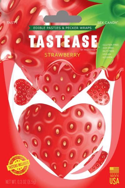 Tastease Strawberry Edible Nipple Pasties And Pecker Wraps On Literotica