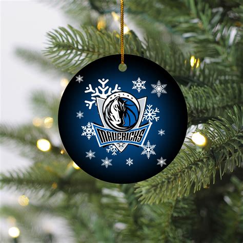 Dallas Mavericks Merry Christmas Circle Ornament Q Finder Trending