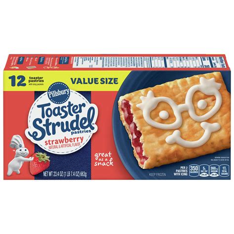 Pillsbury Toaster Strudel Strawberry Value Pack 12 Ct