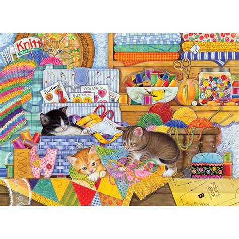 Crafty Kittens 1000 Piece Jigsaw Puzzle Spilsbury