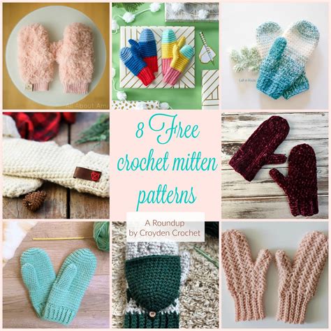 8 Free Crochet Mitten Patterns For Beginner Crocheters