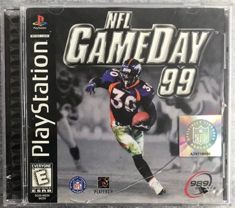 Sony Playstation 1 Nfl Gameday 99 Complete Football 989 Sports Ps1