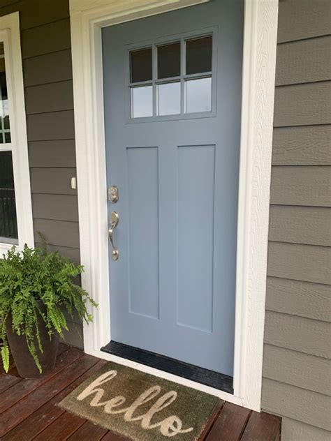 Slate Blue Front Door Exterior Door Colors Painted Front Doors