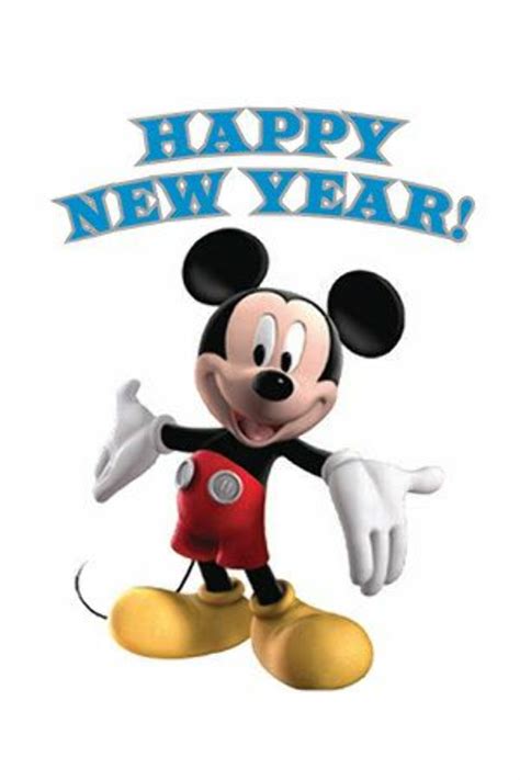 Download High Quality Happy New Year Clipart Mickey Mouse Transparent