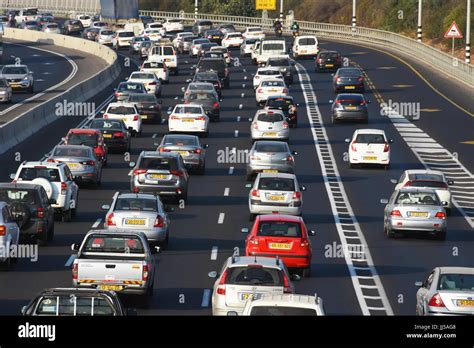 Morning traffic in Israel Stock Photo - Alamy