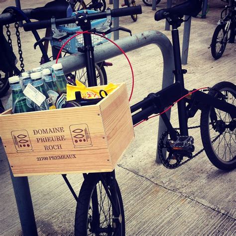 Single Speed Cargo Bicycle With Wine Crate In Hong Kong Urban Bike
