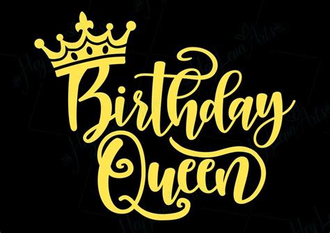 6030 Crown Silhouette Birthday Queen Svg Svg Png Eps Dxf File
