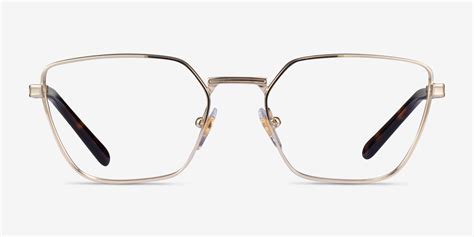 Vogue Eyewear Vo4244 Rectangle Pale Gold Frame Glasses For Women Eyebuydirect Canada