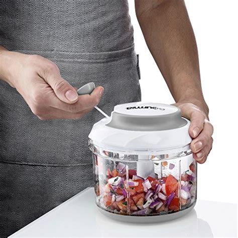 Gourmia Gsc9285 Swift Chopper Pull String Manual Food Processor With 2