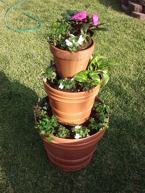 4 tier 5 pot flower rack plant stand shelf holder display shelving indoor metal. 31 DIY Flower Pot Ideas To Beautify your Home and Garden ...