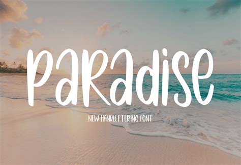 Paradise Font By Goodrichees · Creative Fabrica