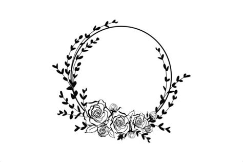 Wedding Floral Wreath Svg Graphic By Artgraph · Creative Fabrica