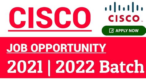 Cisco Job Recruitment For 2021 And 2022 Batch Cisco Freshers Job