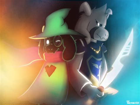 Ralsei And Asriel Undertale Deltarune Hd By Miltonator On Deviantart