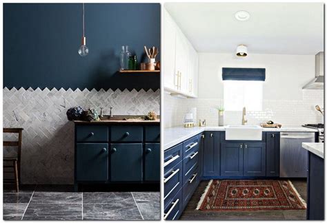 Blue kitchens kitchen cabinets kitchen colors blue cabinets color kitchens. 9-top-colors-2017-Pantone-lapis-blue-in-interior-design-base-kitchen-set-cabinets-white-up ...