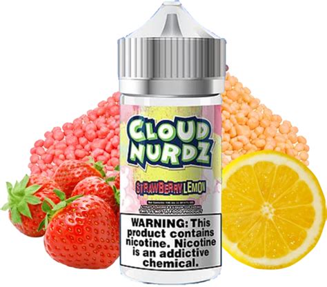 Cloud Nurdz Strawberry Lemon 100ml Vape Juice Ubaid Inc Vape