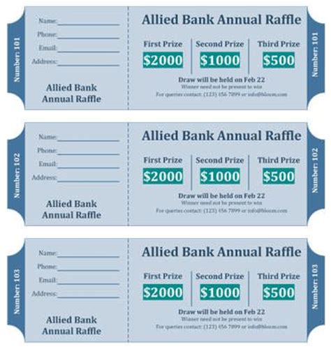 Teams blog (february 28, 2020): 32 best Raffle Flyer and Ticket Templates images on ...