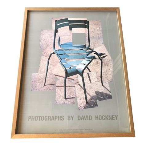 1986 Photographs By David Hockney Chair Jardin Du Luxembourg Framed