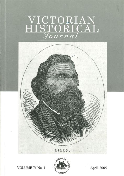 Victorian Historical Journal Vol 76 No 1 April 2005 Royal