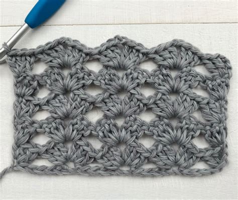 Crochet Lacy Shell Stitch Crochet Stitch Tutorial Knitcroaddict