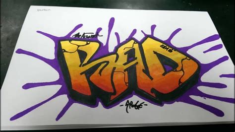 You choose text, style and colors. How To Draw Graffiti Word RAD - YouTube