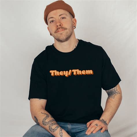 They Them Shirt He Him She Her They Them She They He Etsy Australia