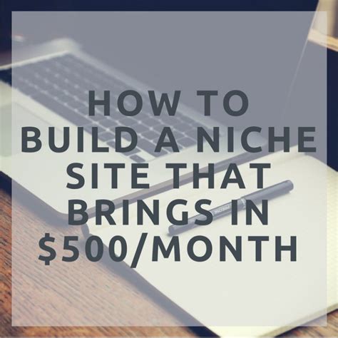 how to make 500 a month in passive income with a niche site