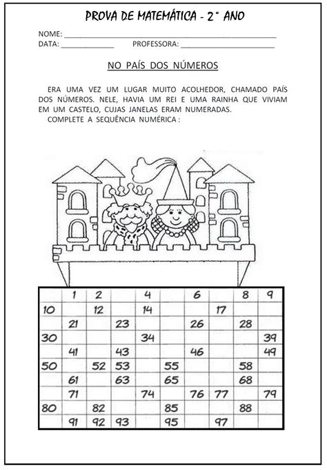 Avaliação De Matemática 2 Ano 2 Bimestre