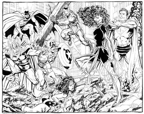 Johnbyrnedraws Dark Phoenix Vs The Justice League And The Avengers