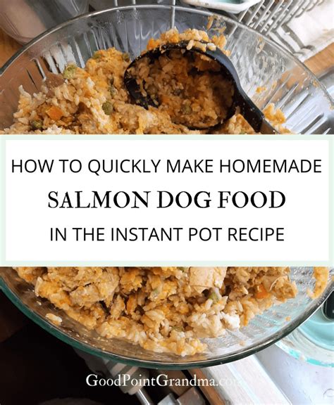 How To Quickly Make Homemade Salmon Dog Food In The Instant Pot Recipe