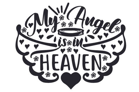 My Angel Is In Heaven Svg Cut File By Creative Fabrica Crafts