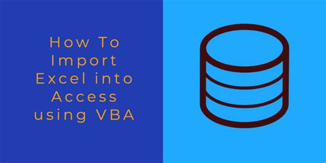 How To Import Excel Into Access Using Vba Step By Step