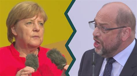Bundestagswahl So Kämpfen Merkel Und Schulz Um Wähler