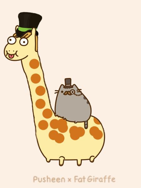 Fancy Pusheen Cat Cat Fat Giraffe Pusheen Fancy Animated  Talldaves Board Pinterest
