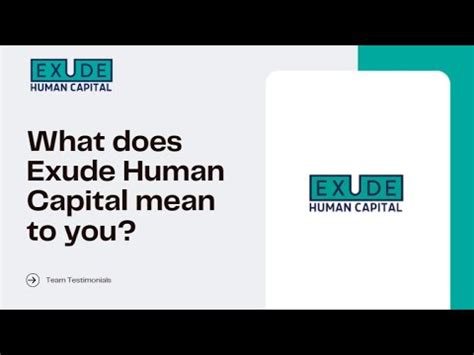 Our Team Exude Human Capital YouTube