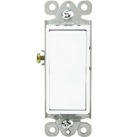 15 Amp Decorator Switch 3 Way Paddle White 120277 Volt