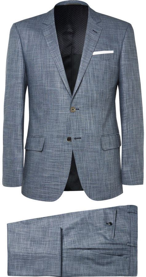 Hugo boss mens suit size guide, hugo boss men's tracksuits sport suits hoody jacket, hugo boss mens suits images, hugo boss mens suits india Hugo Boss Blue Hutson Gander Slim-Fit Slub Canvas Suit ...
