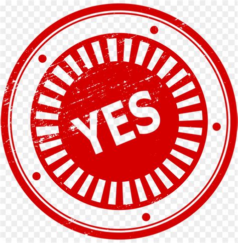 Yes Stamp Png Free Png Images Toppng