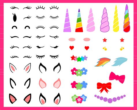 Create Your Own Unicorn With Unicorn Magical Kit Svg Files For