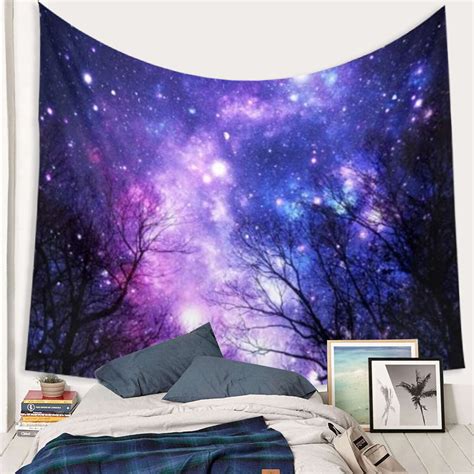Tapestry Wall Hanging Wall Tapestry 60x50 Galaxy Forest Tapestry