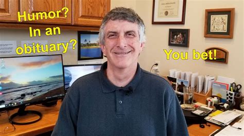 Humorous obituaries can help readers laugh through the tears - YouTube