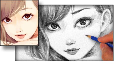 How To Draw Realistic Anime Step By Step How To Draw Face For