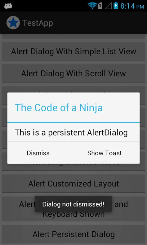 14 Android Alertdialogbuilder Example Codes And Output