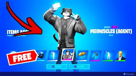 How To Get Meowscles Agent Style In Fortnite Free Meowscles Agent