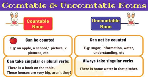 Countable And Uncountable Nouns Useful Rules Examples Effortless