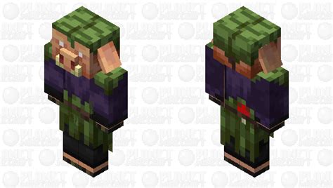 Piglin In Swamp Villager Clothing Minecraft Mob Skin