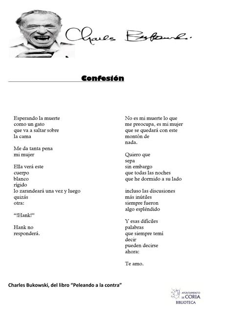 Poemas De Bukowski By Biblioteca Municipal Issuu