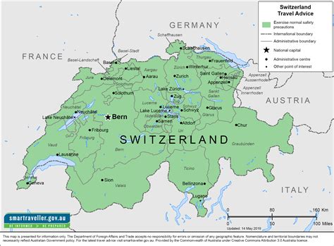 Create a custom my map. Switzerland Travel Advice & Safety | Smartraveller